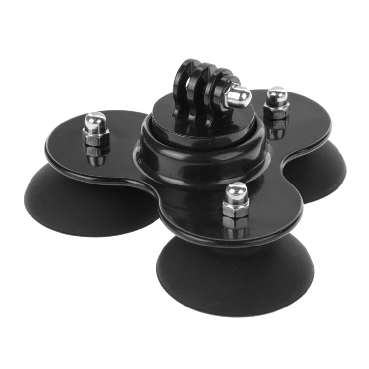 PULUZ Triangle Suction Cup Mount with Screw for GoPro, Insta360, DJI and Other Action Cameras(Black) - HoMEdemic™ 