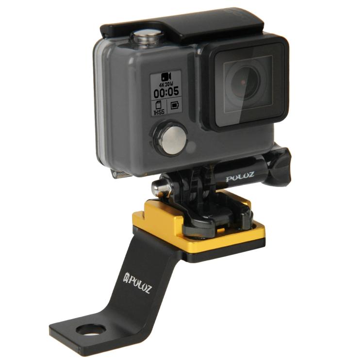PULUZ Fixed Metal Motorcycle Holder Mount for GoPro, Insta360, DJI and Other Action Cameras(Gold) - HoMEdemic™ 
