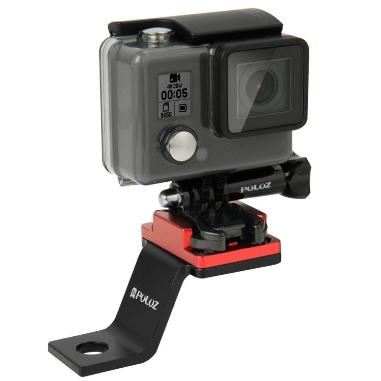 PULUZ Fixed Metal Motorcycle Holder Mount for GoPro, Insta360, DJI and Other Action Cameras(Red) - HoMEdemic™ 