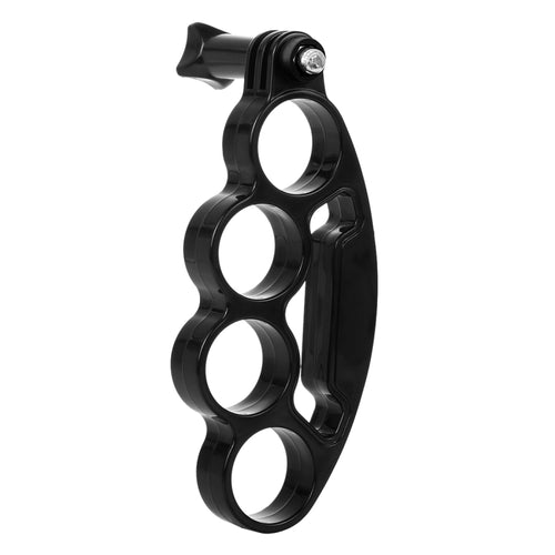 PULUZ Handheld Plastic Knuckles Fingers Grip Ring Monopod Tripod Mount with Thumb Screw for GoPro, Insta360, DJI and Other Action Cameras(Black) - HoMEdemic™ 