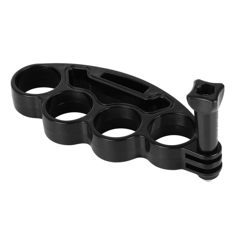 PULUZ Handheld Plastic Knuckles Fingers Grip Ring Monopod Tripod Mount with Thumb Screw for GoPro, Insta360, DJI and Other Action Cameras(Black) - HoMEdemic™ 