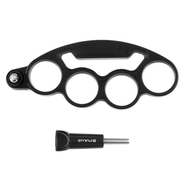 PULUZ Handheld Plastic Knuckles Fingers Grip Ring Monopod Tripod Mount with Thumb Screw for GoPro, Insta360, DJI and Other Action Cameras(Black) - HoMEdemic™ 