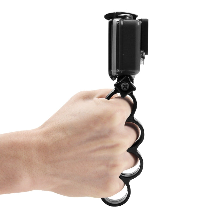 PULUZ Handheld Plastic Knuckles Fingers Grip Ring Monopod Tripod Mount with Thumb Screw for GoPro, Insta360, DJI and Other Action Cameras(Black) - HoMEdemic™ 