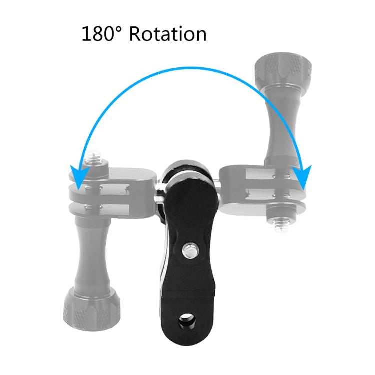 PULUZ CNC Aluminum Ball Joint Mount with 2 Long Screws for GoPro, Insta360, DJI and Other Action Cameras(Black) - HoMEdemic™ 