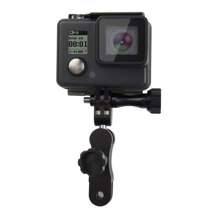 PULUZ CNC Aluminum Ball Joint Mount with 2 Long Screws for GoPro, Insta360, DJI and Other Action Cameras(Black) - HoMEdemic™ 