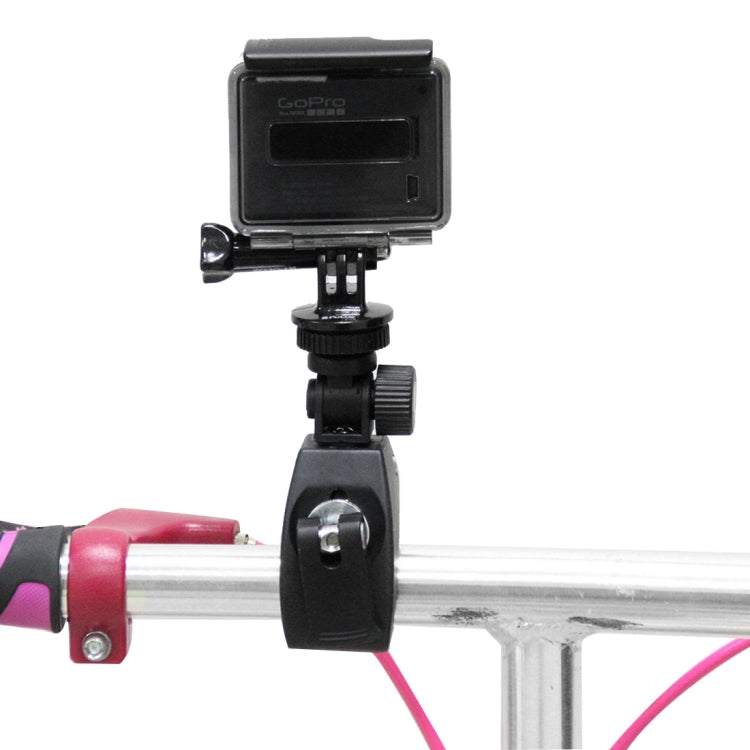 PULUZ Motorcycle Bicycle Handlebar Holder with Tripod Mount & Screw for GoPro, Insta360, DJI and Other Action Cameras(Black) - HoMEdemic™ 