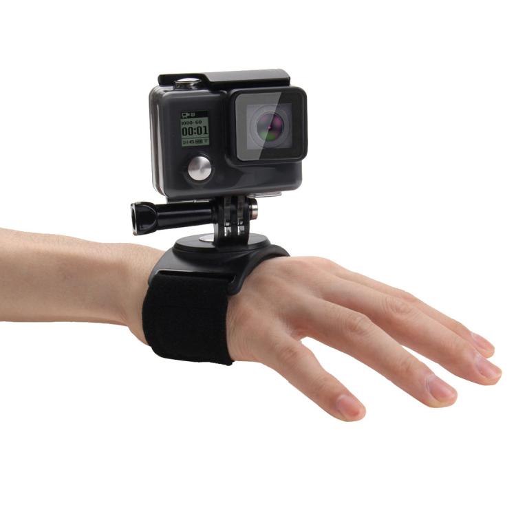 PULUZ 3 in 1 Hand Wrist Arm Leg Straps 360-degree Rotation Mount for GoPro, Insta360, DJI and Other Action Cameras(Black) - HoMEdemic™ 