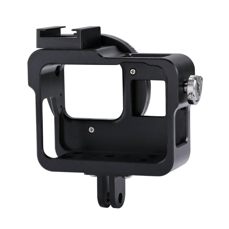 PULUZ Housing Shell CNC Aluminum Alloy Protective Cage with 52mm UV Lens for GoPro HERO(2018) /7 Black /6 /5(Black) - HoMEdemic™ 