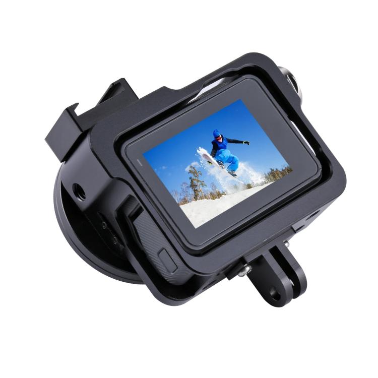 PULUZ Housing Shell CNC Aluminum Alloy Protective Cage with 52mm UV Lens for GoPro HERO(2018) /7 Black /6 /5(Black) - HoMEdemic™ 