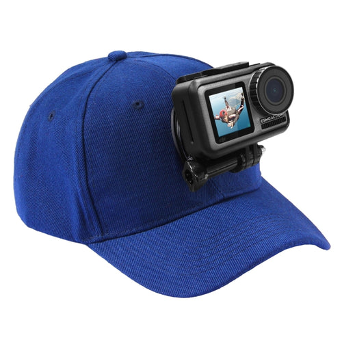 PULUZ Baseball Hat with J-Hook Buckle Mount & Screw for GoPro, DJI OSMO Action and Other Action Cameras(Blue) - HoMEdemic™ 