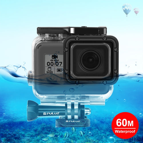 PULUZ for GoPro HERO(2018) / HERO7 Black /6 /5 60m Underwater Waterproof Housing Diving Protective Case with Buckle Basic Mount & Screw - HoMEdemic™ 