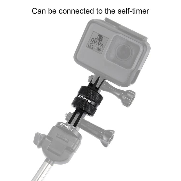 PULUZ 360 Degree Rotation CNC Swivel Pivot Extension Arm Tripod Mount for GoPro, Insta360, DJI and Other Action Cameras - HoMEdemic™ 