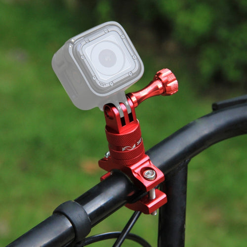 PULUZ 360 Degree Rotation Bike Aluminum Handlebar Adapter Mount with Screw for GoPro, Insta360, DJI and Other Action Cameras(Red) - HoMEdemic™ 