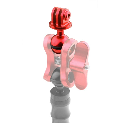 PULUZ  CNC Aluminum Ball Head Adapter Mount for GoPro, Insta360, DJI and Other Action Cameras, Diameter: 2.5cm(Red) - HoMEdemic™ 