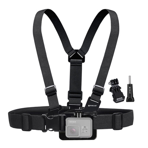 PULUZ Adjustable Body Mount Belt Chest Strap with J Hook Mount & Long Screw for GoPro, Insta360, DJI and Other Action Cameras - HoMEdemic™ 