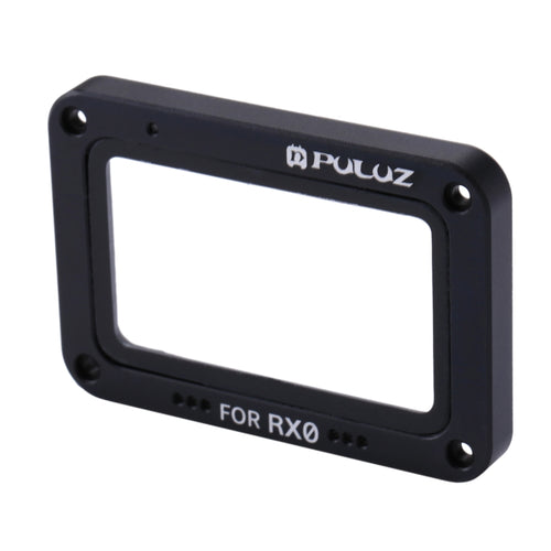 PULUZ Aluminum Alloy Flame + Tempered Glass Lens Protector for Sony RX0 / RX0 II, with Screws and Screwdrivers(Black) - HoMEdemic™ 