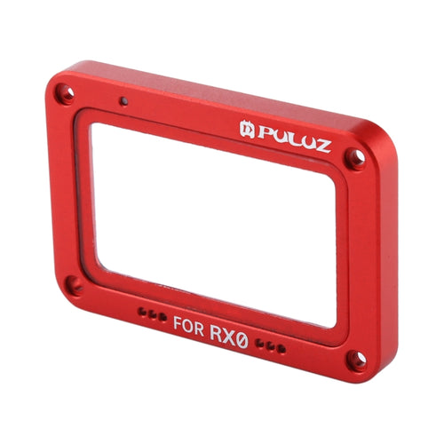 PULUZ Aluminum Alloy Flame + Tempered Glass Lens Protector for Sony RX0 / RX0 II, with Screws and Screwdrivers(Red) - HoMEdemic™ 