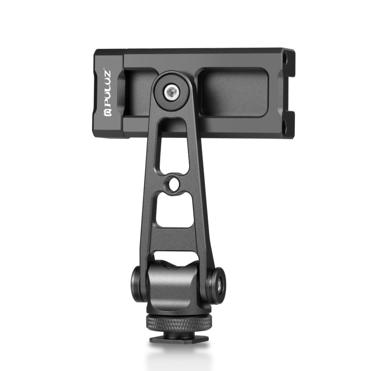 PULUZ Z-axis 360 Rotation Cold Shoes Aluminum Alloy Phone Clamp Holder Bracket (Black) - HoMEdemic™ 