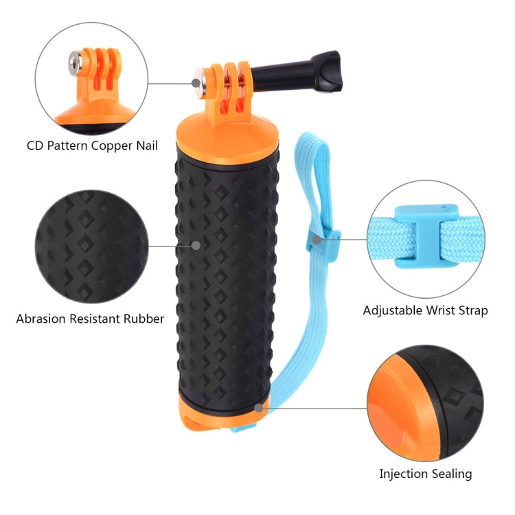 PULUZ Floating Handle Hand Grip Buoyancy Rods with Strap for GoPro HERO10 Black / HERO9 Black / HERO8 Black / HERO7 /6 /5 /5 Session /4 Session /4 /3+ /3 /2 /1, Xiaoyi and Other Action Cameras(Orange) - HoMEdemic™ 