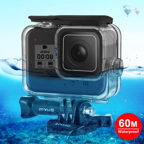 PULUZ 60m Underwater Depth Diving Case Waterproof Camera Housing for GoPro HERO8 Black - HoMEdemic™ 