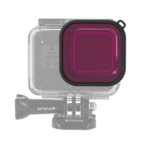 PULUZ Square Housing Diving Color Lens Filter for GoPro HERO8 Black(Purple) - HoMEdemic™ 