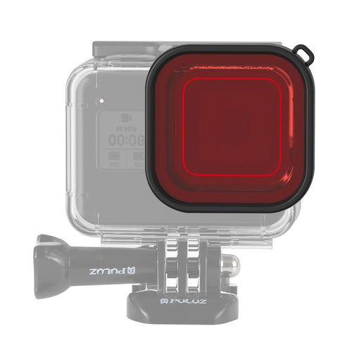 PULUZ Square Housing Diving Color Lens Filter for GoPro HERO8 Black(Red) - HoMEdemic™ 