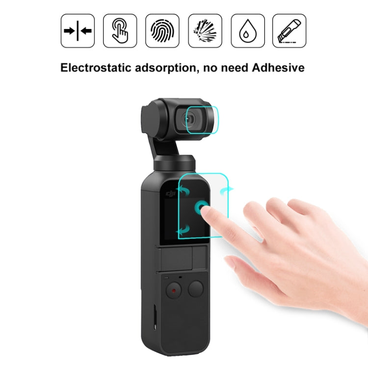 PULUZ 9H 2.5D HD Tempered Glass Lens Protector + Screen Film for DJI OSMO Pocket Gimbal - HoMEdemic™ 