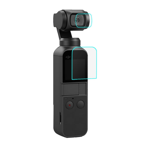 PULUZ 9H 2.5D HD Tempered Glass Lens Protector + Screen Film for DJI OSMO Pocket Gimbal - HoMEdemic™ 