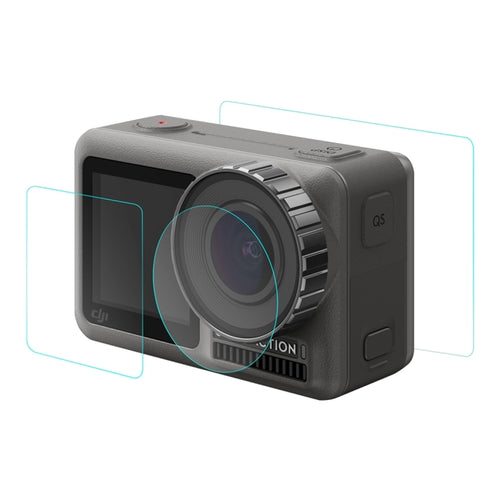 PULUZ Lens + Front and Back LCD Display 9H 2.5D Tempered Glass Film for DJI Osmo Action - HoMEdemic™ 