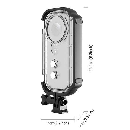 PULUZ 30m Underwater Waterproof Housing Protective Case for Insta360 ONE X, with Buckle Basic Mount & Screw - HoMEdemic™ 