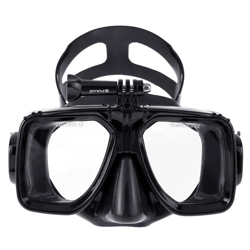 PULUZ Water Sports Diving Equipment Diving Mask Swimming Glasses for GoPro, Insta360, DJI and Other Action Cameras(Black) - HoMEdemic™ 