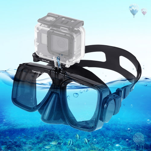 PULUZ Water Sports Diving Equipment Diving Mask Swimming Glasses for GoPro, Insta360, DJI and Other Action Cameras(Black) - HoMEdemic™ 