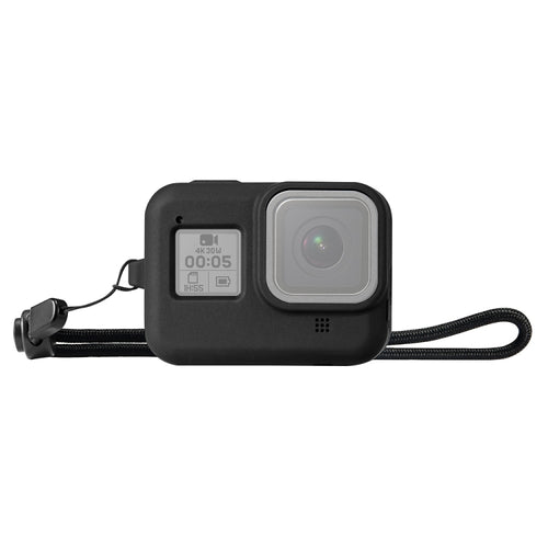 PULUZ Silicone Protective Case Cover with Wrist Strap for GoPro HERO8 Black(Black) - HoMEdemic™ 