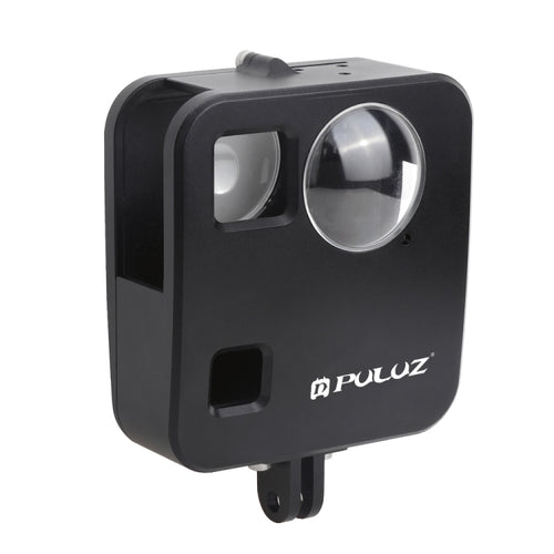 PULUZ for GoPro Fusion Housing Shell CNC Aluminum Alloy Protective Cage with Basic Mount & Lens Caps(Black) - HoMEdemic™ 