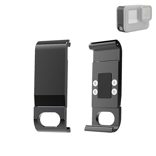 PULUZ Metal Battery Side Interface Cover for GoPro HERO13 Black /12 Black /11 Black /10 Black /9 Black(Black) - HoMEdemic™ 