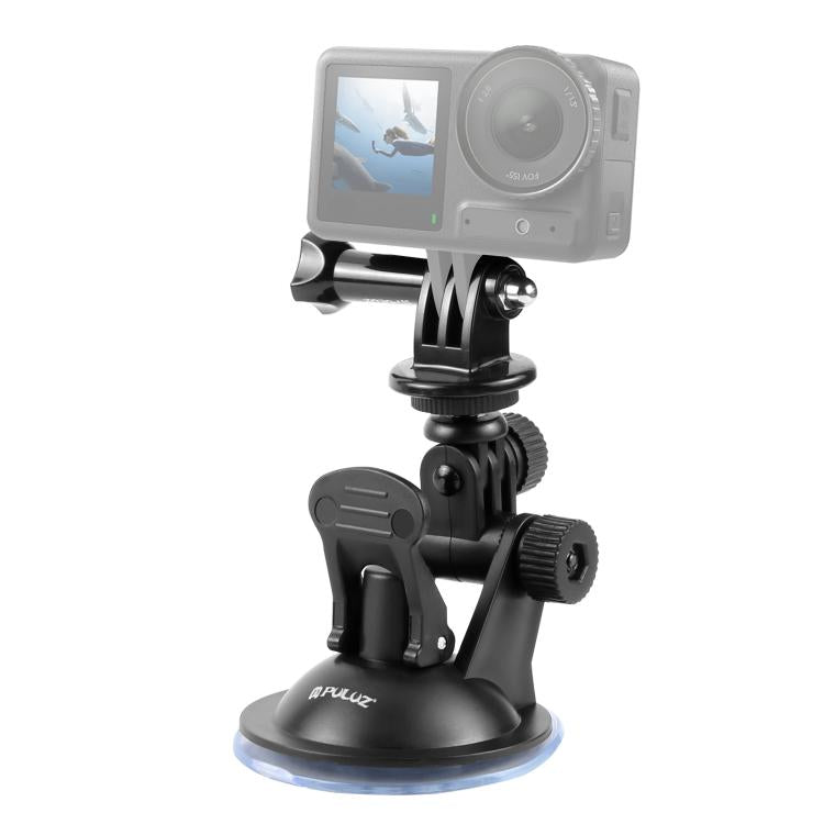 PULUZ Car Suction Cup Mount with Screw & Tripod Mount Adapter & Storage Bag for GoPro, Insta360, DJI and Other Action Cameras - HoMEdemic™ 
