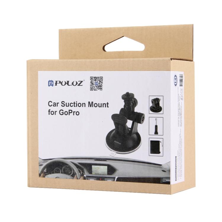 PULUZ Car Suction Cup Mount with Screw & Tripod Mount Adapter & Storage Bag for GoPro, Insta360, DJI and Other Action Cameras - HoMEdemic™ 