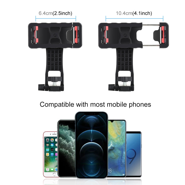 PULUZ 360 Degree Rotating Horizontal Vertical Shooting Phone ABS Clamp Holder Bracket For iPhone, Galaxy, Huawei, Xiaomi, Sony, HTC, Google and other Smartphones (Black) - HoMEdemic™ 