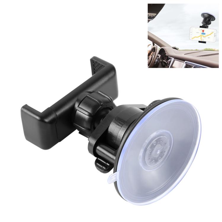 PULUZ 360 Degree Rotating Suction Cup Clamp Holder Bracket For iPhone, Galaxy, Huawei, Xiaomi, Sony, HTC, Google and other Smartphones (Black) - HoMEdemic™ 