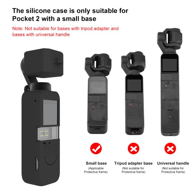 PULUZ  2 in 1 Silicone Cover Case Set for DJI OSMO Pocket 2 (Black) - HoMEdemic™ 