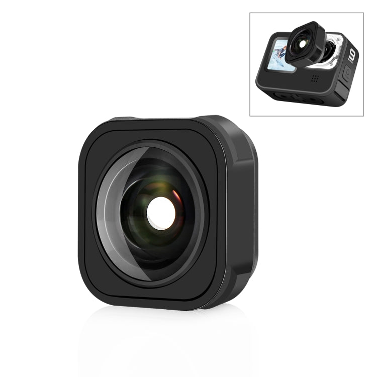 PULUZ Max Lens Mod Wide Angle Lens for GoPro Hero13 Black / Hero12 Black / Hero11 Black / HERO10 Black / HERO9 Black(Black) - HoMEdemic™ 