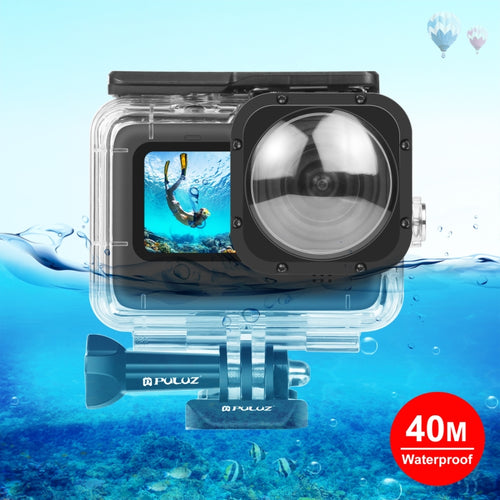 PULUZ 40m Waterproof Housing Protective Case with Buckle Basic Mount & Screw for GoPro HERO12 Black /11 Black /11 Black Mini /10 Black /9 Black Max Lens Mod(Transparent) - HoMEdemic™ 