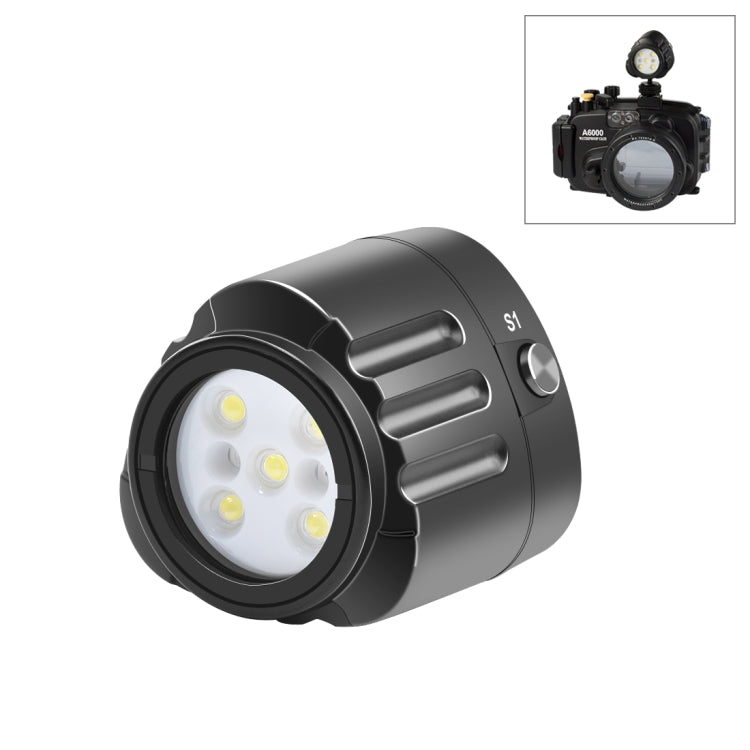PULUZ 40m Underwater LED Photography Fill Light 1000LM 3.7V/1100mAh Diving Light for GoPro, Insta360, DJI and Other Action Cameras(Black) - HoMEdemic™ 