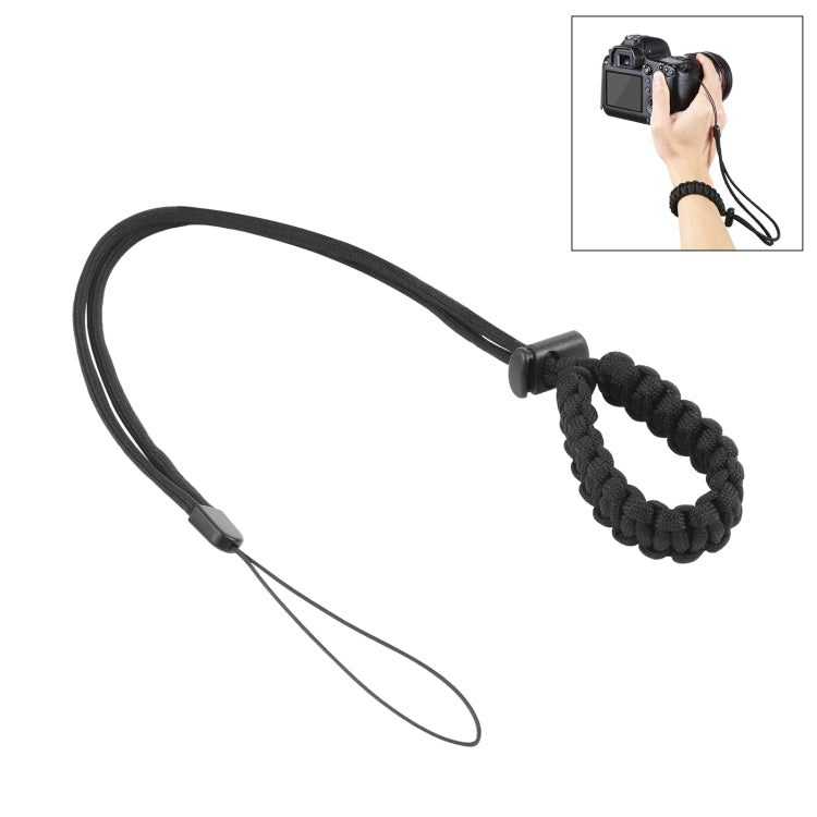 PULUZ Braided Sport Anti-lost Camera Adjustable Wrist Strap (Black) - HoMEdemic™ 