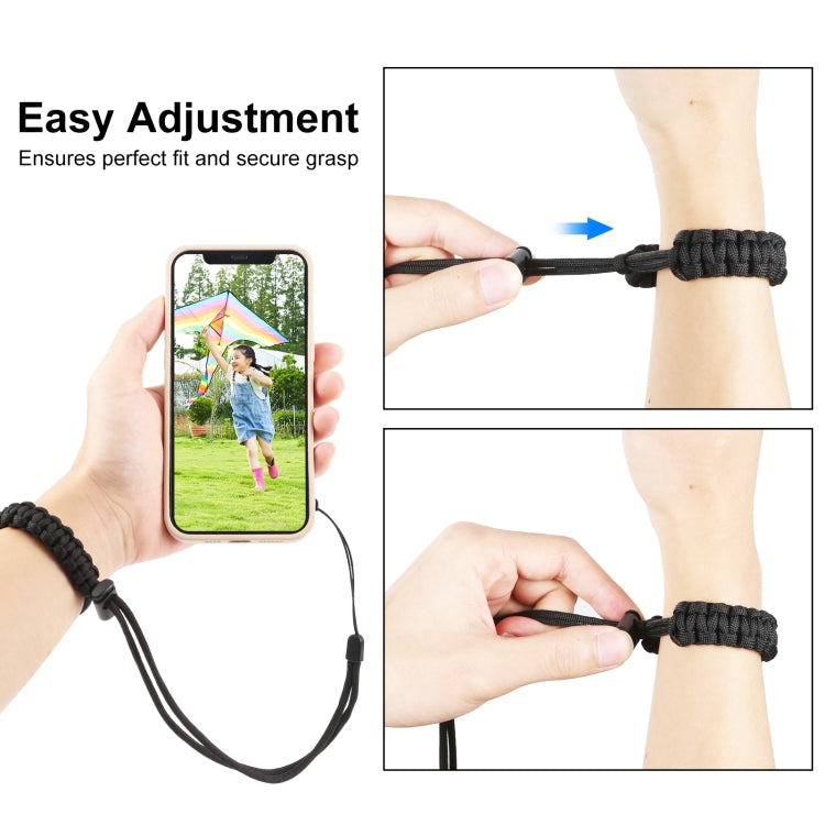 PULUZ Braided Sport Anti-lost Camera Adjustable Wrist Strap (Black) - HoMEdemic™ 