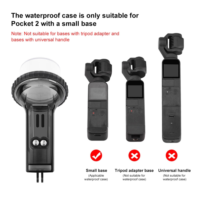 PULUZ 60m Underwater Waterproof Housing Diving Case Cover for DJI Osmo Pocket 2(Black) - HoMEdemic™ 