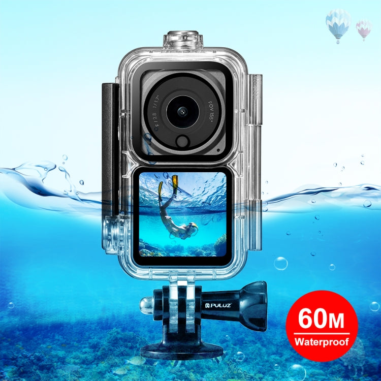 PULUZ 60m Waterproof Housing Diving Case for DJI Action 2 Camera Unit / Action 2 Power Combo / Action 2 Dual-Screen Combo(Transparent) - HoMEdemic™ 