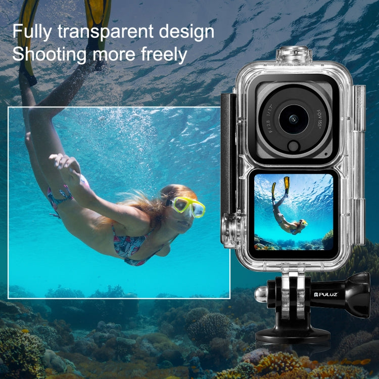 PULUZ 60m Waterproof Housing Diving Case for DJI Action 2 Camera Unit / Action 2 Power Combo / Action 2 Dual-Screen Combo(Transparent) - HoMEdemic™ 