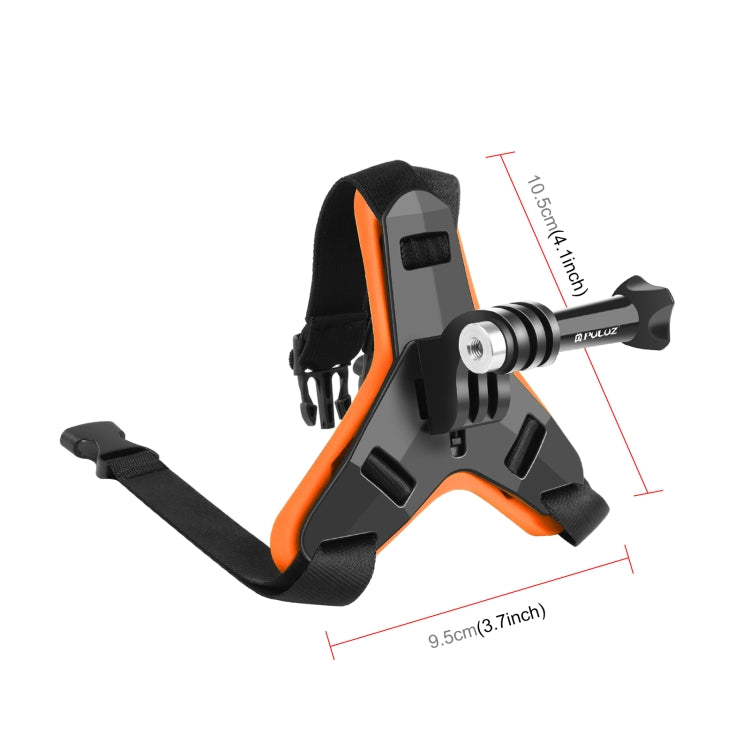 PULUZ Motorcycle Helmet Chin Strap Mount for GoPro, DJI Osmo Action and Other Action Cameras(Orange) - HoMEdemic™ 
