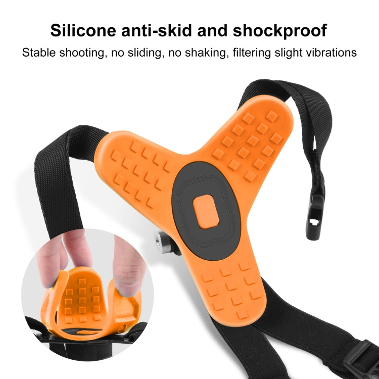 PULUZ Motorcycle Helmet Chin Strap Mount for GoPro, DJI Osmo Action and Other Action Cameras(Orange) - HoMEdemic™ 